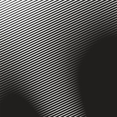 Black stripes line with halftone pattern abstract background