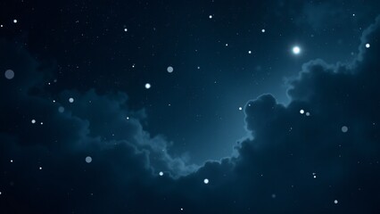 textured background depicting a dark winter night sky