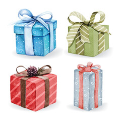 Gift box set Christmas celebration party