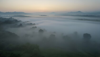 Obraz premium Misty Mountain Sanctuary