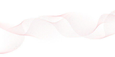 pink wave curve lines banner background design. Abstract soft wave lines dynamic flowing pink light isolated background. Vector Illustration of the pink pattern of lines. Black stripes on white .	
