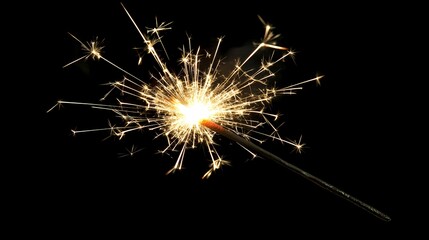 Fototapeta premium digital technology flash fairy wand fireworks illustration poster background
