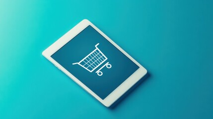 A digital lock next to a tablet showcases safe online shopping practices for fintech users