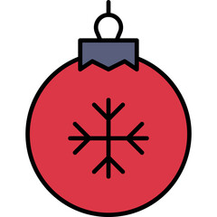 christmas ball, snow, snowflake, winter Icon