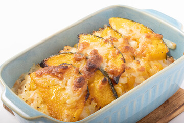 カボチャ　マカロニグラタン