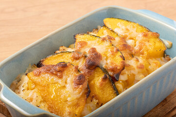 カボチャ　マカロニグラタン