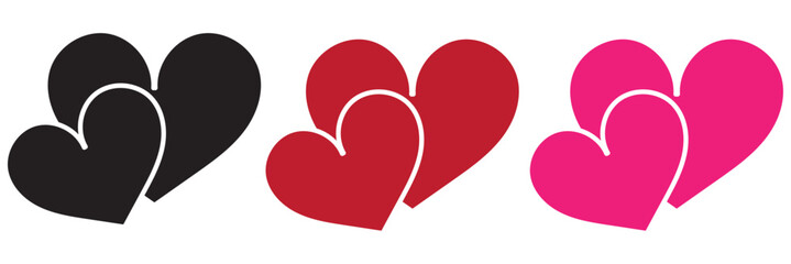 heart symbol icon, love  vector illustration
