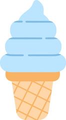 cute ice cream, vector illustration, sweet dessert