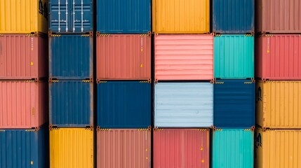 Fototapeta premium Colorful Shipping Containers.