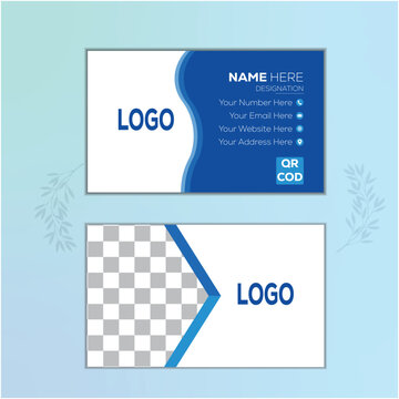 business card with name card  modern 
