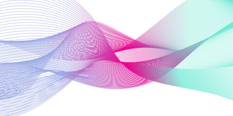 Frequency blue line modern abstract glowing technology Dynamic flowing wave blend wave colorful futuristic sound transparent lines design element background.