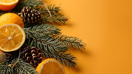 Homemade advent decoration in closeup on an orange backdrop