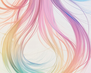 Multicolored Hair Waves, Hair Coloring