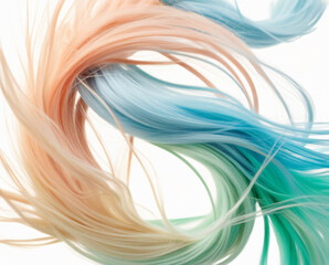 Multicolored Hair Waves, Hair Coloring