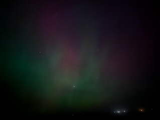 Northern Lights Montana Canada Border