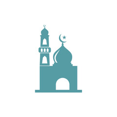Mosque Islamic logo icon  ramadhan kareem icon design