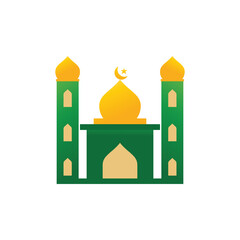 Mosque Islamic logo icon  ramadhan kareem icon design