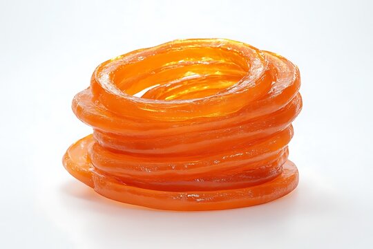 Jalebi on a white background