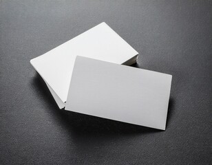 Simple design of business card with blank space ready to be printed with business information.