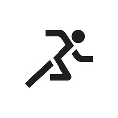 Fast run icon, rush icon for graphic design, logo, web site, social media, mobile app, ui illustration