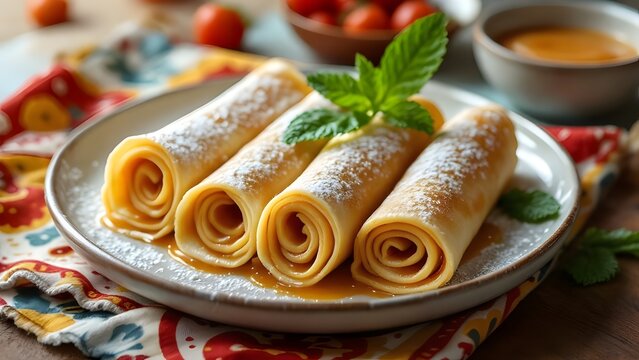 Panqueques con Dulce de Leche (Pancakes with Dulce de Leche)