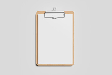 Clipboard Menu For Mockup - Rendering 3D