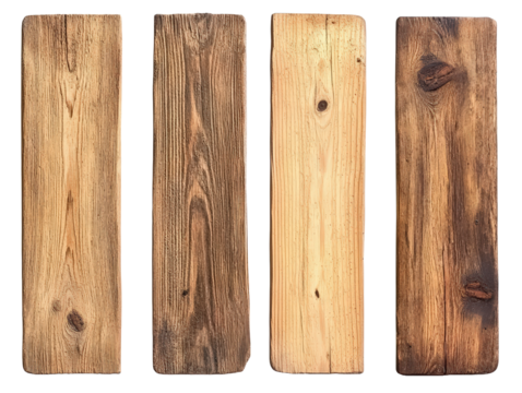  Collection of 2x4 wood boards isolated on transparent background.