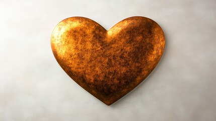 Obraz premium Heartshaped wall decor, symbol of love, affection, romance, and valentine's day celebration