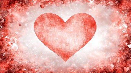 Fototapeta premium Vibrant red heart on pristine white background, a symbol of love, care, and health