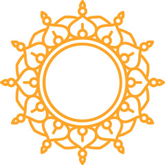 Round Mandala Frame