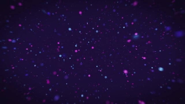 マゼンダとブルーのアーバンな玉ボケ　ループ　スピード感のある前進