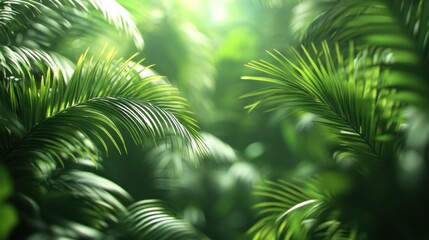 Lush green foliage creates a serene, tropical atmosphere.