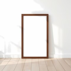 Frame mockup, wall art mockup, Living room wall poster mockup. Modern 3D render luxury interior design