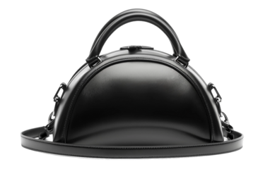 Classic Dome-Shaped Shoulder Bag on white background
