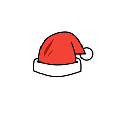 Christmas vector Santa Claus hat icon logo symbol character cartoon illustration doodle design