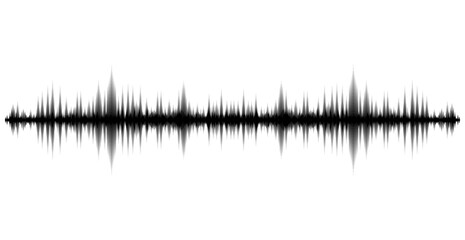 Waves of the equalizer isolated on white background