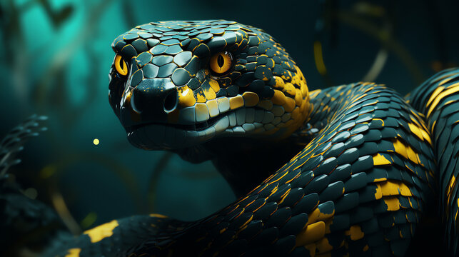 close up of a snake