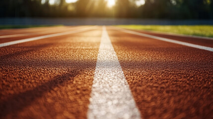 running track in the stadium
