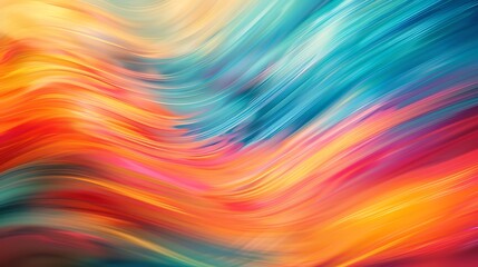 A background of blurred motion patterns, with sweeping, soft strokes of color blending seamlessly in a continuous abstract flow.