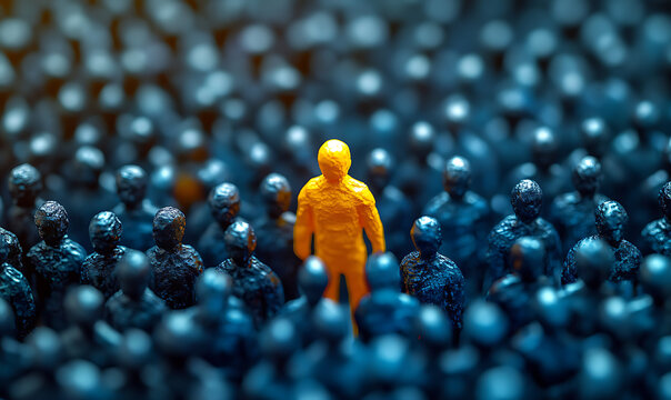 Unique yellow figure symbolizes brand differentiation.