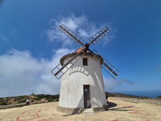 Moulin Mattei "corse mattei" a tower mill in Ersa, Haute-Corse on cap corse of Corsica