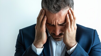 Fototapeta premium business man sad gesture