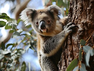 Obraz premium Koala Looking Down