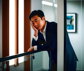 businessman talking on phone