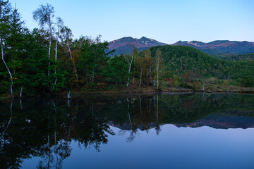 まいめ池の映り込み