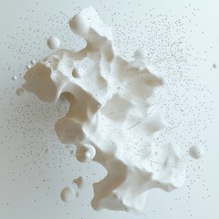 Interconnected Dots of Knowledge   Minimalist Conceptual 3D Artwork