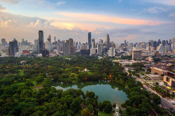 Fototapeta premium Background Bangkok city