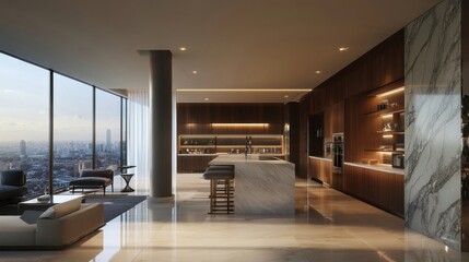 Fototapeta premium Luxury real estate properties with modern design elements