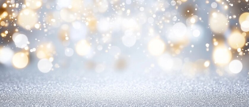 A blurry image of a white background with a few yellow dots