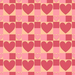 seamless pattern with hearts